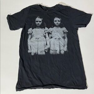 The Shining Hot Topic Twins Tee T-shirt Black Small Unisex Halloween Spooky